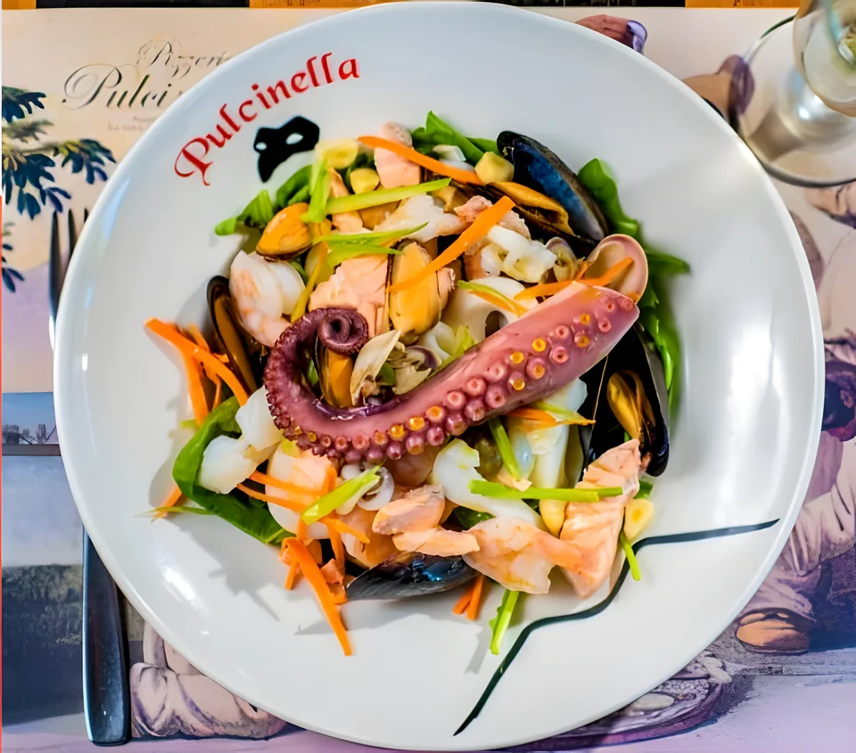 Ensalada de mar con pulpo y mejillones